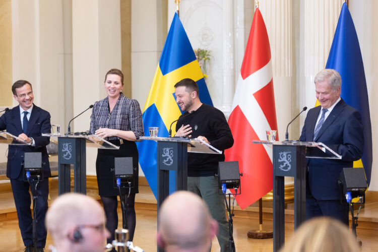 Presskonferens i Rikssalen den 3 maj 2023. Foto: Matti Porre/Republikens presidents kansli