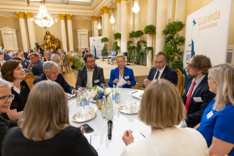 President Niinistö öppnade Gullrandadiskussionerna 2023 med ett anförande om det geopolitiska läget, stormaktskonkurrensen och Finlands roll i världen söndagen den 18 juni 2023. Foto: Matti Porre/Republikens presidents kansli