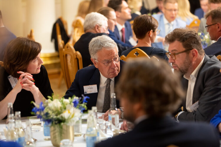 President Niinistö öppnade Gullrandadiskussionerna 2023 med ett anförande om det geopolitiska läget, stormaktskonkurrensen och Finlands roll i världen söndagen den 18 juni 2023. Foto: Matti Porre/Republikens presidents kansli