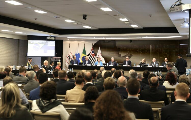 The business event in São Paulo was attended by representatives of Finnish and Brazilian trade and industry. Photo: Riikka Hietajärvi/Office of the President of the Republic of Finland