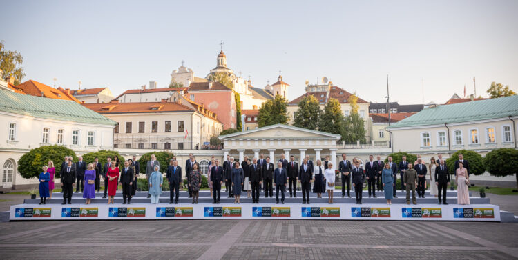 President Sauli Niinistö deltog i Nordatlantiska rådets möte med de allierades stats- och regeringschefer den 11 juli 2023 i Vilnius. Foto: Matti Porre/Republikens presidents kansli 