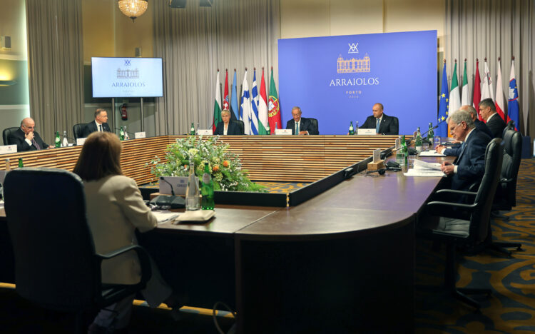 Kokouksessa aiheena Euroopan turvallisuus ja sota Ukrainassa. Kuva: Riikka Hietajärvi/Tasavallan presidentin kanslia