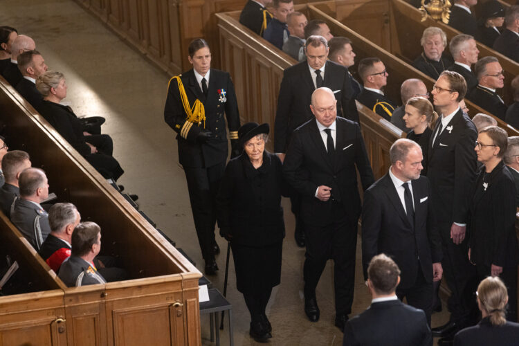 President Martti Ahtisaari's state funeral on 10 November 2023. Photo: Matti Porre/Office of the President of the Republic of Finland