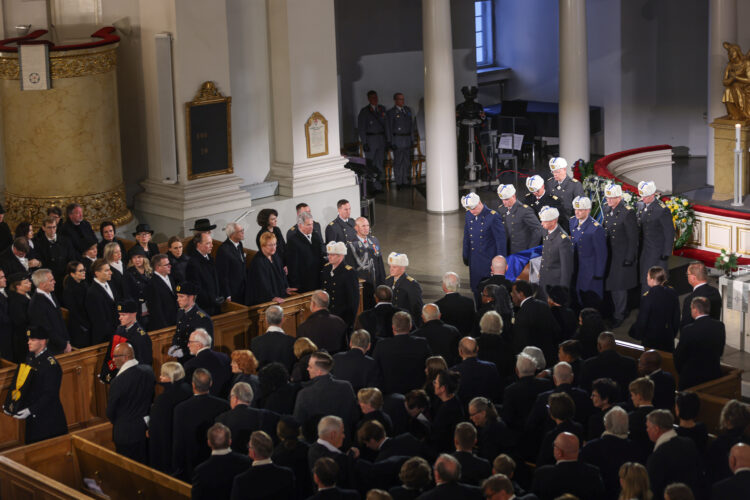 President Martti Ahtisaari's state funeral on 10 November 2023. Photo: Matti Porre/Office of the President of the Republic of Finland