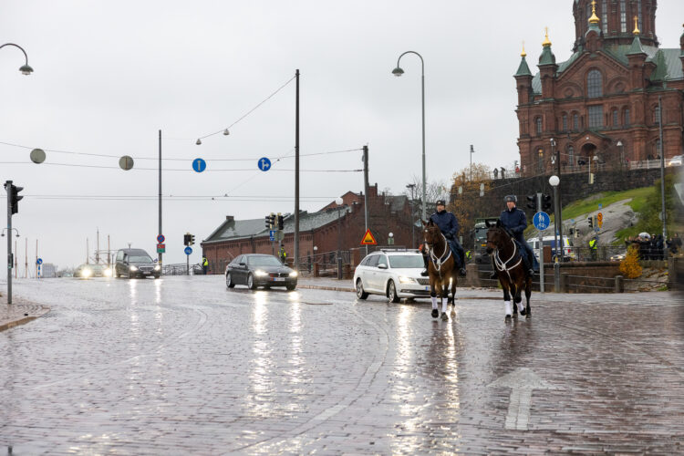 President Martti Ahtisaari's state funeral on 10 November 2023. Photo: Lisa Hentunen/Finnish Defence Forces