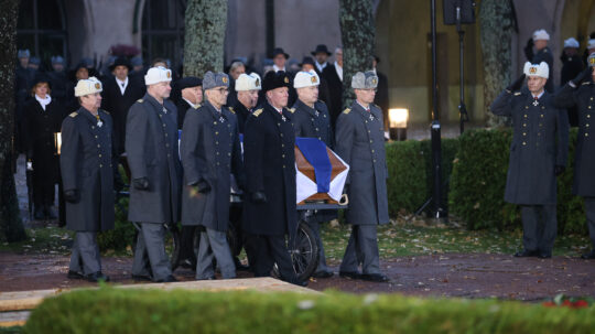 President Martti Ahtisaaris statsbegravning den 10 november 2023. Foto: Juhani Kandell/Försvarsmakten