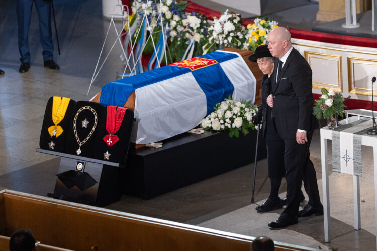 President Martti Ahtisaari's state funeral on 10 November 2023. Photo: Matti Porre/Office of the President of the Republic of Finland