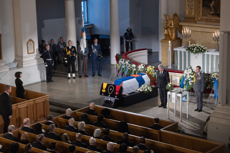 President Martti Ahtisaari's state funeral on 10 November 2023. Photo: Matti Porre/Office of the President of the Republic of Finland