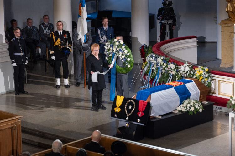 President Martti Ahtisaari's state funeral on 10 November 2023. Photo: Matti Porre/Office of the President of the Republic of Finland