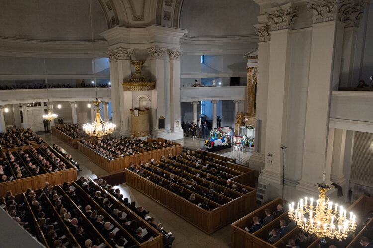 President Martti Ahtisaari's state funeral on 10 November 2023. Photo: Matti Porre/Office of the President of the Republic of Finland