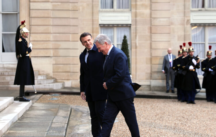 President of the Republic of Finland Sauli Niinistö attended the meeting on support for Ukraine held in Paris on Monday 26 February 2024. Photo: Riikka Hietajärvi/Office of the President of the Republic of Finland