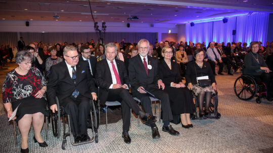 Tasavallan presidentti Sauli Niinistö puhui Invalidiliitto ry:n 80-vuotisjuhlaseminaarissa 15.11.2018
Kuva: Matti Porre/Tasavallan presidentin kanslia
