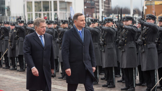 Puolan presidentti Andrzej Dudan valtiovierailu 23.-25.10.2017
Kuva: Juhani Kandell/Tasavallan presidentin kanslia