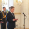 Eroavan hallituksen jäähyväiskäynti Presidentinlinnassa 29.5.2015.