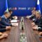 Tasavallan presidentti Sauli Niinistö ja Ukrainan presidentti Petro Poroshenko Varsovassa 8.7.2016. Kuva: Mykola Lazarenko