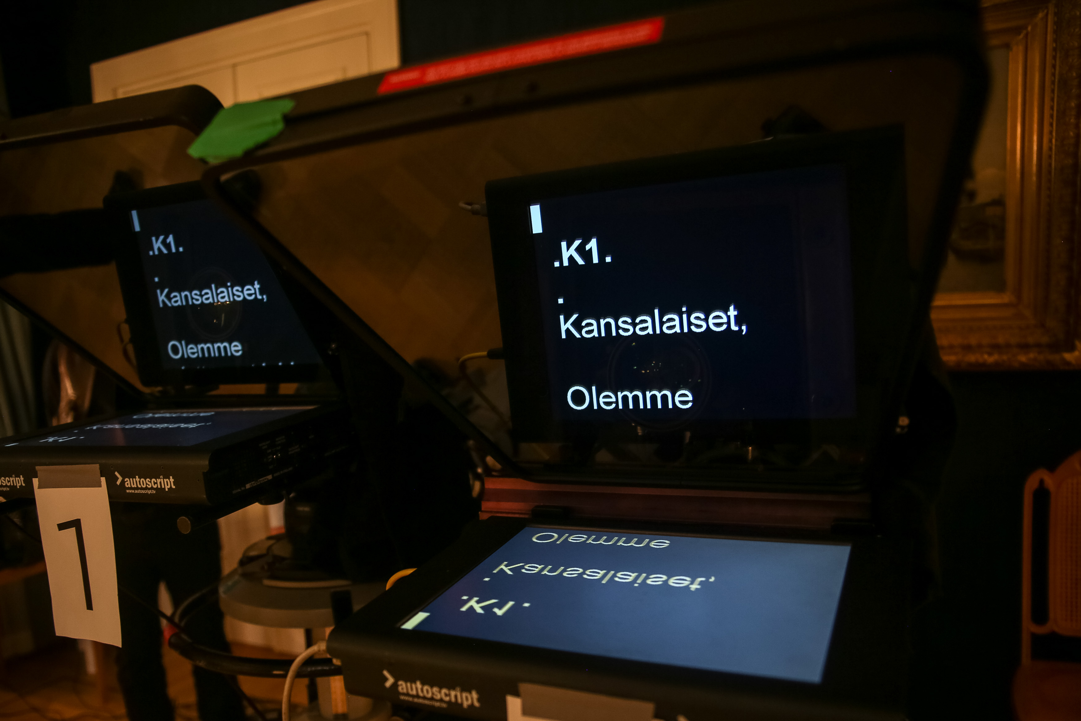Tasavallan presidentti Sauli Niinistö pitämässä uudenvuodenpuhetta 2018. Kuva: Matti Porre/Tasavallan presidentin kanslia