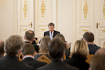Press conference of President of the Republic Sauli Niinistö on Monday 5 March 2012. Copyright © Office of the President of the Republic of Finland