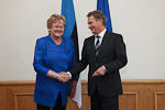  Presidentti Sauli Niinistö vieraili Viron parlamentissa ja tapasi Riigikogun puhemiehen Ene Ergmanin. Copyright © Tasavallan presidentin kanslia 