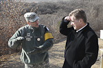  President Sauli Niinistö at Panmunjom on the border between South and North Korea. Copyright © Office of the President of the Republic of Finland