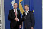  Presidentti Sauli Niinistö ja Ruotsin pääministeri Fredrik Reinfeldt. Copyright © Tasavallan presidentin kanslia 