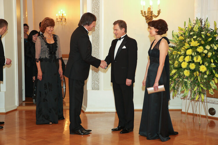 Dinner for the diplomatic corps at the Presidential Palace 24 April 2012. Copyright © Office of the President of the Republic of Finland