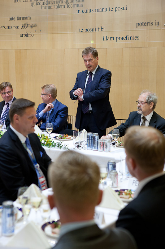  Presidentti Niinistö tapasi Pietarissa suomalaisia yritysjohtajia. Copyright © Tasavallan presidentin kanslia 