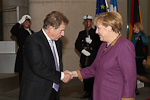  Saksan liittokansleri Angela Merkel ja presidentti Sauli Niinistö tapasivat torstai-iltana 8. marraskuuta 2012. Copyright © Tasavallan presidentin kanslia 