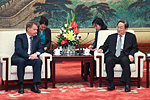  Presidentti Niinistö tapasi Pekingissä Kiinan kansan poliittisen neuvoa-antavan konferenssin puheenjohtajan Yu Zhengshengin. Copyright © Tasavallan presidentin kanslia