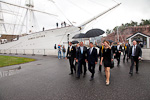             Turussa presidentti tutustuivat Forum Marinum -merikeskukseen sekä Turun Itämeri-toimintaan ja -yhteistyöhön. 