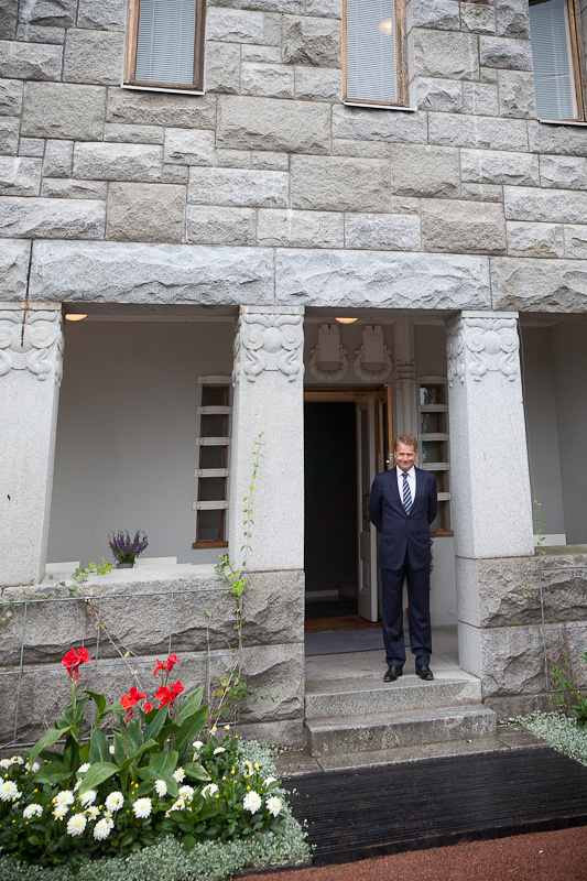 Tasavallan presidentti Sauli Niinistö otti Latvian presidntin Andris Berzinsin vastaan Kultarannassa. Copyright © Tasavallan presidentin kanslia