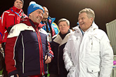  Russian Prime Minister Dmitri Medvedev was also watching the ski jumping competition. Copyright © Office of the President of the Republic 