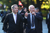  The President and the Governor General at the park of Rideau Hall. 