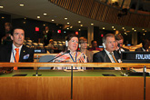  Öppningsveckan för Förenta Nationernas 69:e generalförsamling den 20−25 september 2014. Copyright © Republikens presidents kansli  