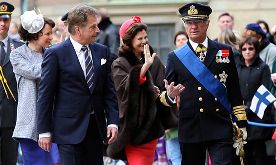 President Niinistö and his spouse made a state visit to Sweden in April 2012. Copyright © Office of the President of the Republic of Finland