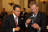 Meksikon presidentti Enrique Peña Nieto ja presidentti Sauli Niinistö. Copyright © Tasavallan presidentin kanslia
