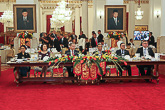 A banquet presided over by President Widodo in honour of the state visit to Jakarta of 3 November 2015. Copyright ©  Office of the President of the Republic of Finland