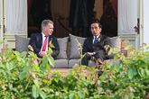 President Niinistö och president Widodo diskuterar Finlands och Indonesiens bilaterala relationer och ekonomiska samarbete. Copyright © Republikens presidents kansli