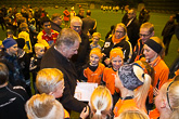  Keskusteluissa FC Voiman tyttöjen kanssa. Copyright © Tasavallan presidentin kanslia 
