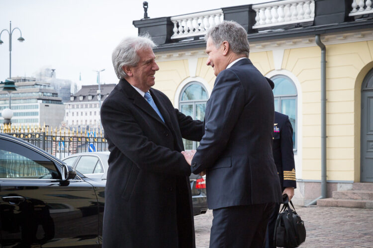  Besök av Uruguays president Tabaré Vázquez den 13–14 februari 2017. Foto: Juhani Kandell/Republikens presidents kansli