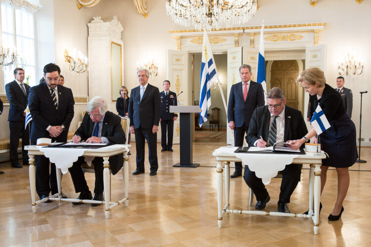  Besök av Uruguays president Tabaré Vázquez den 13–14 februari 2017. Foto: Juhani Kandell/Republikens presidents kansli