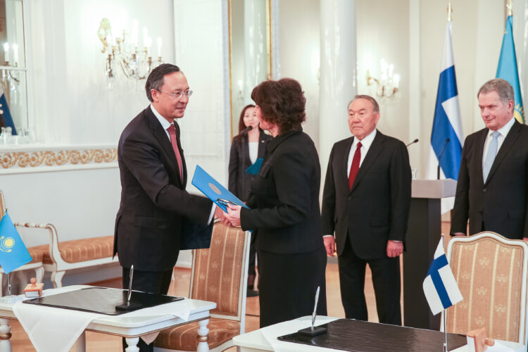 Officielt besök av Kazakstans president Nursultan Nazarbajev den 17. oktober 2018. Foto: Juhani Kandell/Republikens presidents kansli
