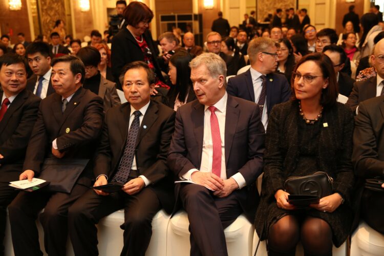 President Cooling our Planet seminar in Beijing. Photo: Matti Porre/Office of the President of the Republic of Finland