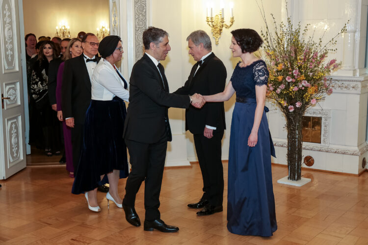 Middagen för den diplomatiska kåren i Presidentens slott den 2 maj 2019. Photo: Juhani Kandell/Office of the President of the Republic of Finland
