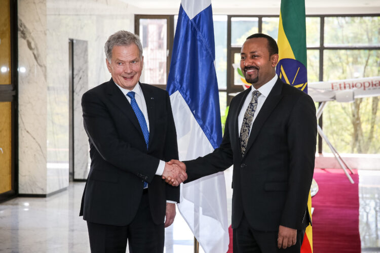 Official visit to Ethiopia on 15-16 October 2019. Photo: Juhani Kandell/Office of the President of the Republic of Finland
