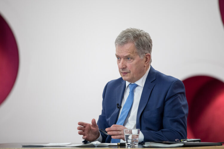 The final event of the President of the Republic of Finland’s Kultaranta discussion tour was held at Aalto University on 28 April 2021. Photo: Matti Porre/Office of the President of the Republic