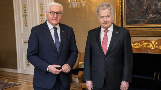 Federal President of the Federal Republic of Germany Frank-Walter Steinmeier made a working visit to Finland on Friday, 8 April 2022. Photo: Matti Porre/Office of the President of the Republic of Finland
