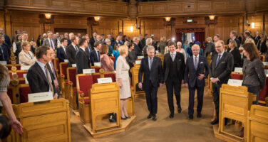 President Niinistö held a speech at the Swedish Parliament on the subject "Responsible, strong and stable Nordic region". Photo: Matti Porre/The Office of the President of the Republic of Finland