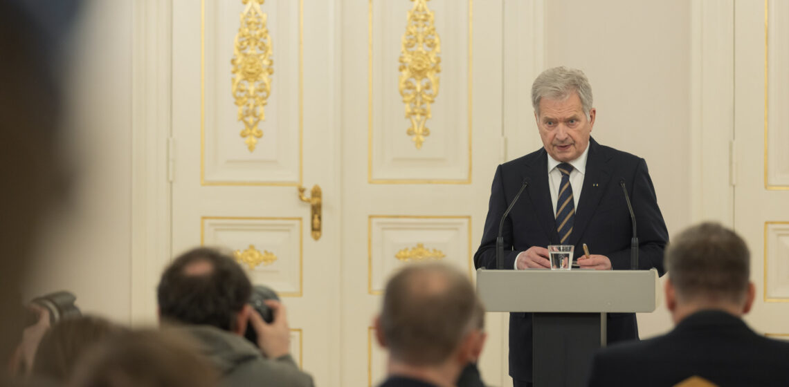 A press conference regarding the Independence Day reception was held at the Presidential Palace on Thursday, 24 November 2022. Photo: Matti Porre/Office of the President of the Republic of Finland