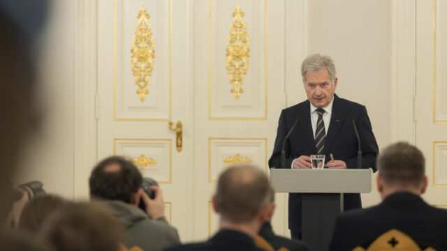 A press conference regarding the Independence Day reception was held at the Presidential Palace on Thursday, 24 November 2022. Photo: Matti Porre/Office of the President of the Republic of Finland