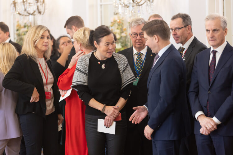 President Sauli Niinistö hosted a lunch in honour of the Session of the Nordic Council, at the Presidential Palace on Tuesday, 1 November 2022. This year, the Nordic Council is celebrating its 70th anniversary. Photo: Matti Porre/Office of the President of the Republic of Finland